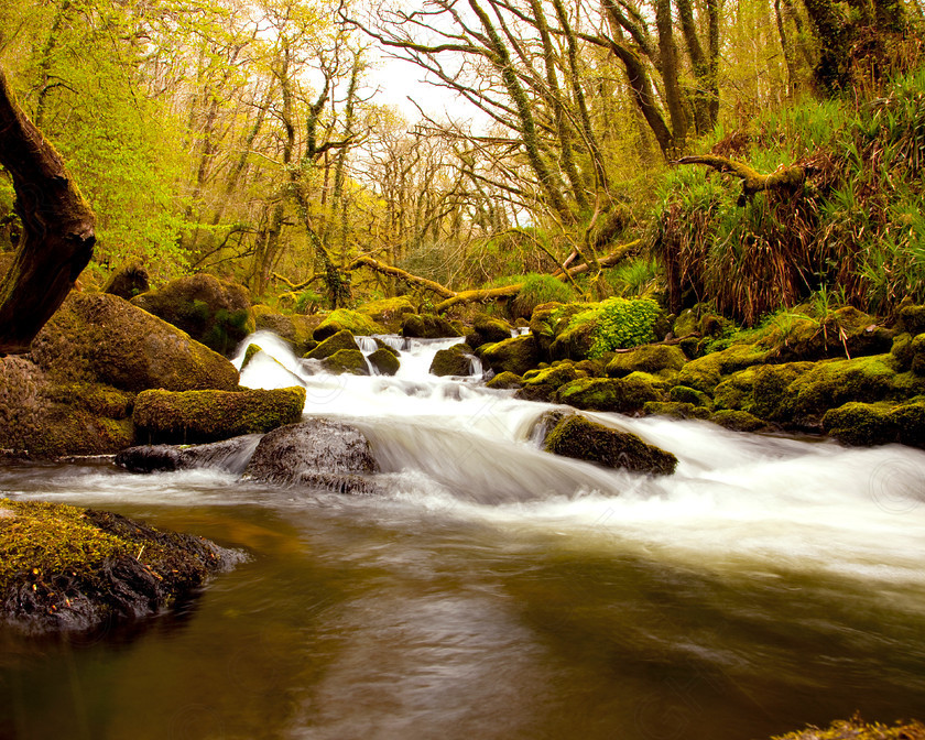 Waterfall 2 
 Images of Cornwall 
 Keywords: Cornwall waterfall stream