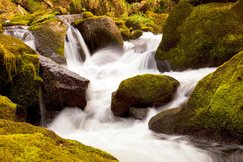 Waterfall 
 Images of Cornwall 
 Keywords: Cornwall waterfall stream