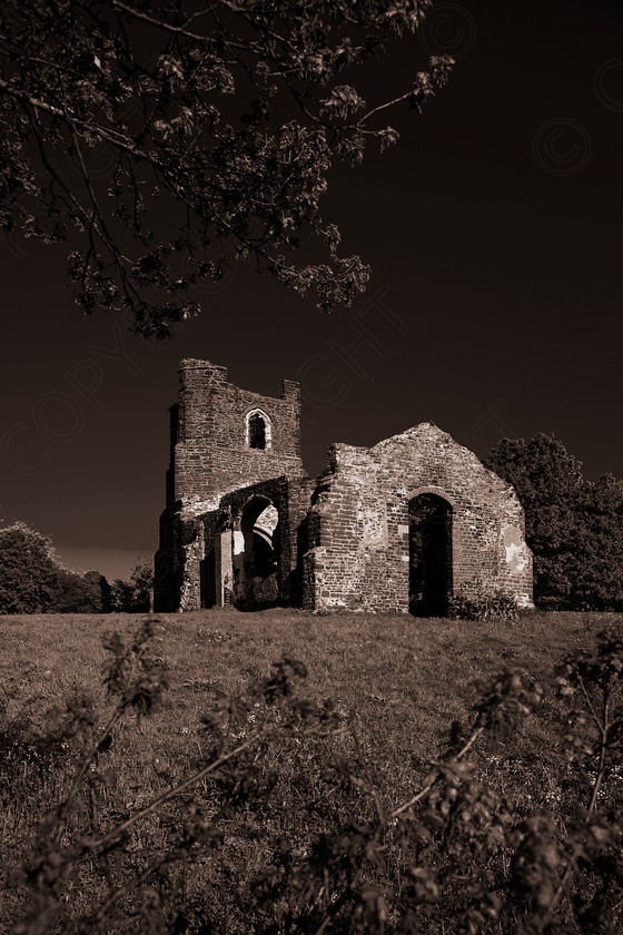 Clophill Old Church 007sepia 
 Keywords: Visual Impact Andrew Garner